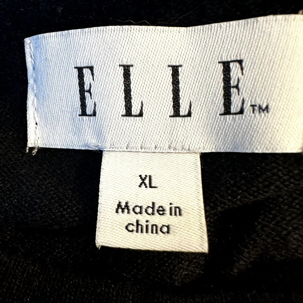 Elle Ruffled Black Cardigan Size XL - Picture 3 of 7